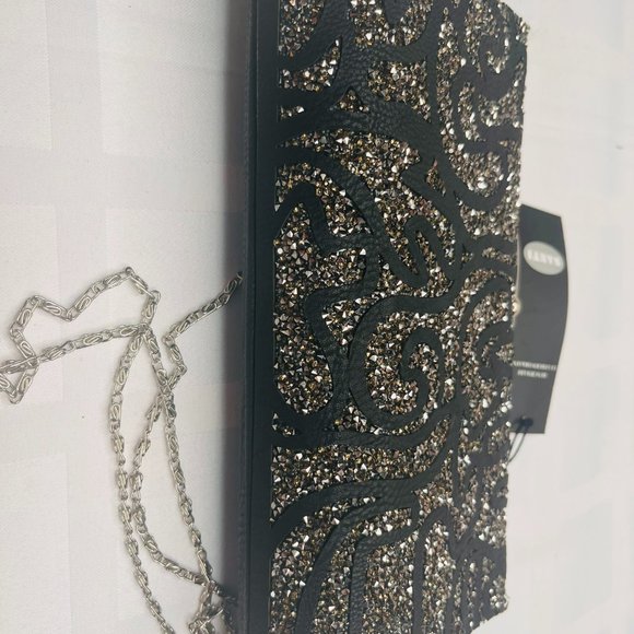 SANTI Italy – New Leather Evening Purse with Sparkling Stones – NWT - Picture 3 of 10